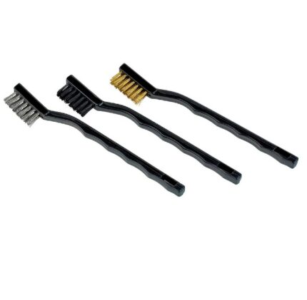3 Piece 7 Brush Plastic Handle