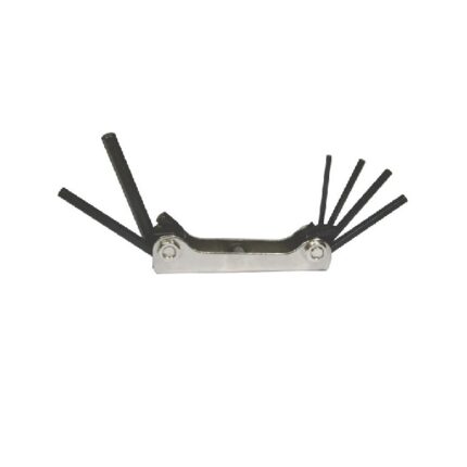 7 Piece Hex Key Set Carb St Dble Steel Case