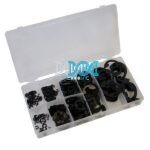 Assorted E-Clips 300 Piece - Clip Sizes =1.5/3/5/6/10/12/15/19/22MM