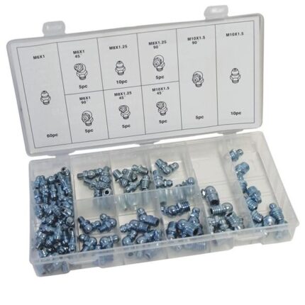 Assorted Grease Nipples Metric 110 Piece