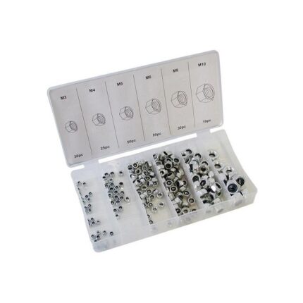 Assorted Nylock Nuts 195 Piece