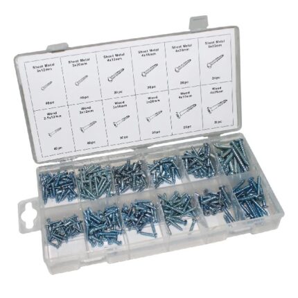 Assorted Wood Screws 360 Piece