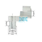 DISCONTINUED - Panel Clip Right Hand(Rod)5mm(100 pieces) White