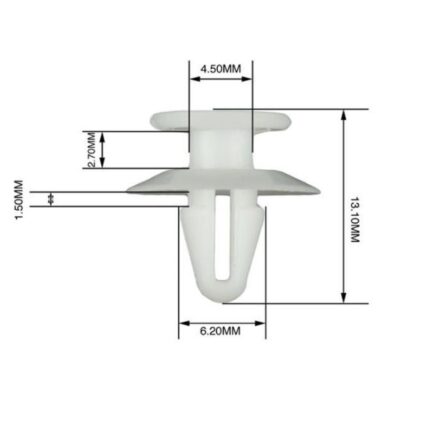 Panel Clips 4.5-6.2mm - 10 Pieces