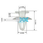 Panel Clips 4.5-6.2mm - 100 Pieces