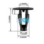 Panel Clips 5.6-6.8mm - 100 Pieces