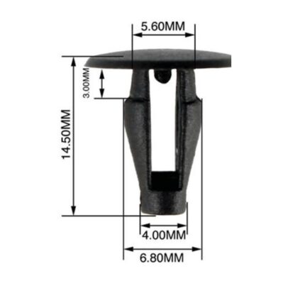 Panel Clips 5.6-6.8mm - 10 Pieces