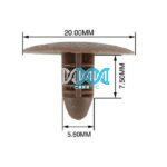 Panel Clips 5.6mm - 10 Pieces