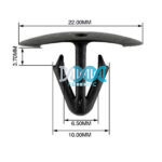 Panel Clips 6.5-10mm - 50 Pieces