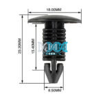 Panel Clips 6-7mm - 10 Pieces