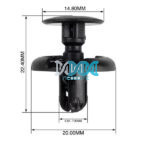 Panel Clips 6.8-7.8mm Set - 50 Pieces