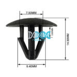 Panel Clips 7.5-9.4mm (100 pieces)