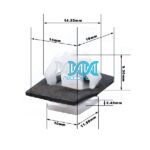 Panel Clip Hyundai Top Sq=10X12mm