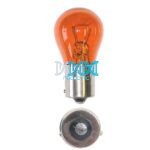 2V 21W Amber Single Contact Globes With 130° Offset Pin 1073 - 10 Piece