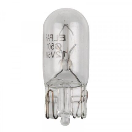 Clear Wedge Globes 12V 3W -10 Pieces