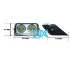 Windscreen Mounted 12 Volt 8 LED Warning Lamp - Clear