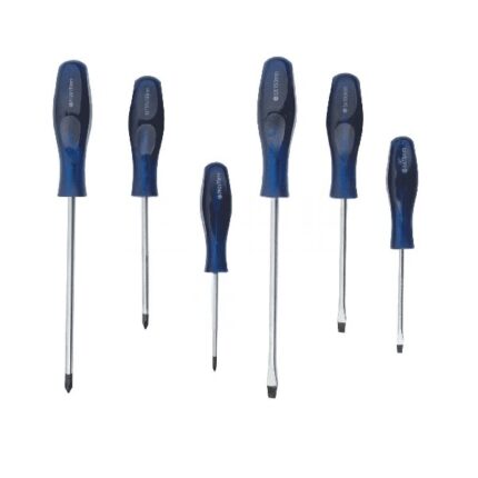 Screwdriver Set 6 Piece 3 Phillips & 3 Flat