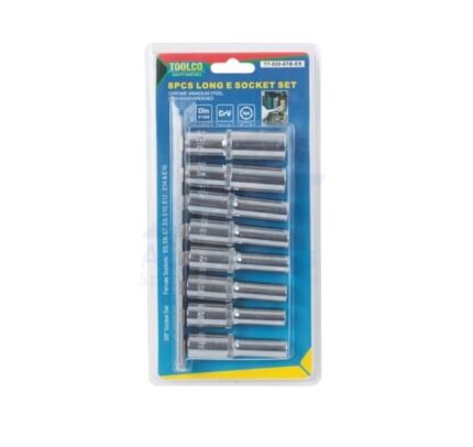 8 Piece Deep E-Tork Tube Socket 3/8 Inch Drive