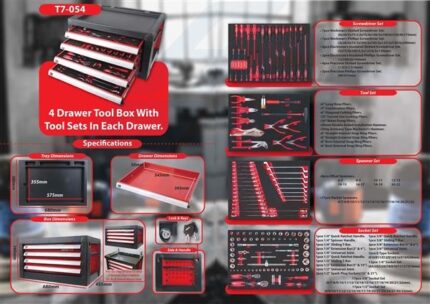 DISCONTINUED - Tool Set 4 Drawer 135 Piece