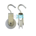 Single Pulley 50mm Galvanized Nylon Wheel