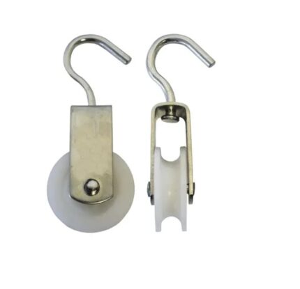 Single Pulley 50mm Galvanized Nylon Wheel