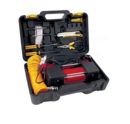 Rough & Tough Heavy Duty Air Compressor and Tyre Inflator with Repair Kit