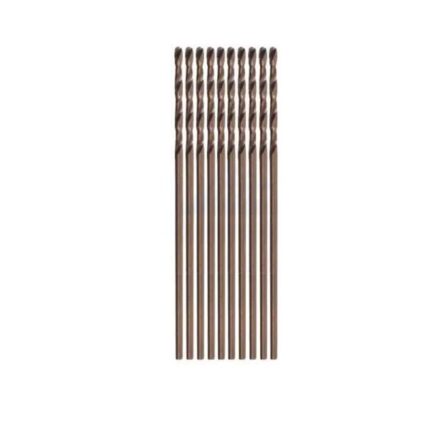 Hoteche Drill Bit 1mm Hss M2 Straight Shank 10 Piece