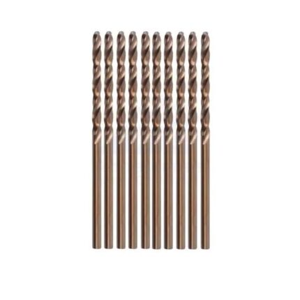 Hoteche Drill Bit 2.5mm Hss M2 Straight Shank 10 Piece