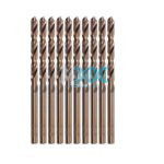 Drill Bit 5mm Hss M2 Straight Shank 10 Piece