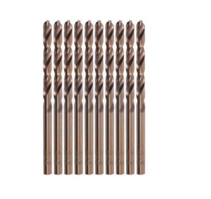 Drill Bit 5mm Hss M2 Straight Shank 10 Piece
