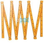 Hoteche 2 Meter Folding Plastic Ruler with 10 Folds