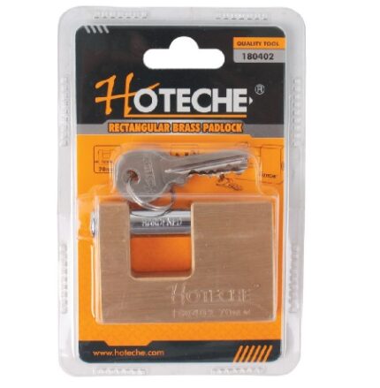 Hoteche Rectangular Brass Padlock 70x18x48mm