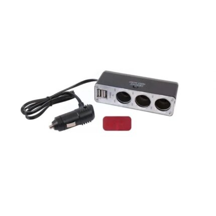Cigarette Lighter Power Socket Extender with USB Charger Ports