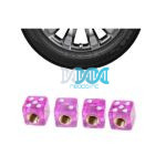 DISCONTINUED - Valve Cap Set Dice 4 Piece - Purple