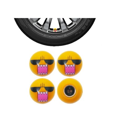 Valve Caps 4 Piece Angry Face
