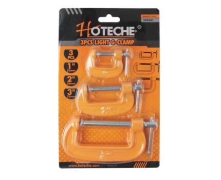 G-Clamp Set 3 Piece 25/50/75mm Light Duty