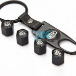 Valve Caps Set With Key Ring Kia
