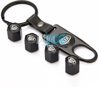 Valve Caps Set With Key Ring Kia
