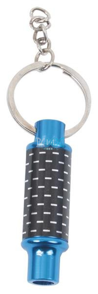 Key Ring Muffler Carbon Blue