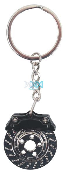 Key Ring Racing Disc Silver/Black