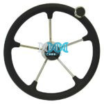 Steering 316 Stainless Steel W/Pu Foam & Knob 155 Blk