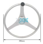 DISCONTINUED - Steering 316 Stainless Steel W/Knob 15.5