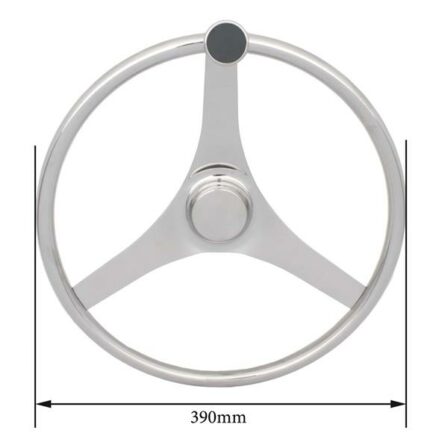 DISCONTINUED - Steering 316 Stainless Steel W/Knob 15.5