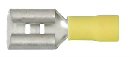 Yellow Terminal Female 9.3mm - 10 Pieces