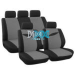 Seat Cover 9 Piece Grey Leaf