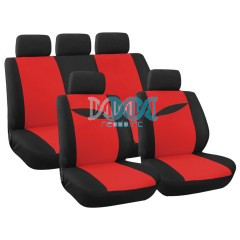 Seat Cover 9 Piece Red Leaf