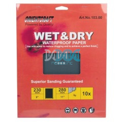 Water Paper Grit 1000(10)230X280mm Sheet