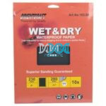 Water Paper Grit 600(10)230X280mm Sheet
