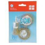 Wire Brush 3 Piece Assorted With Shaft