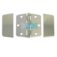 Hinge With Cover 74X74mm 316 Stanless Steel